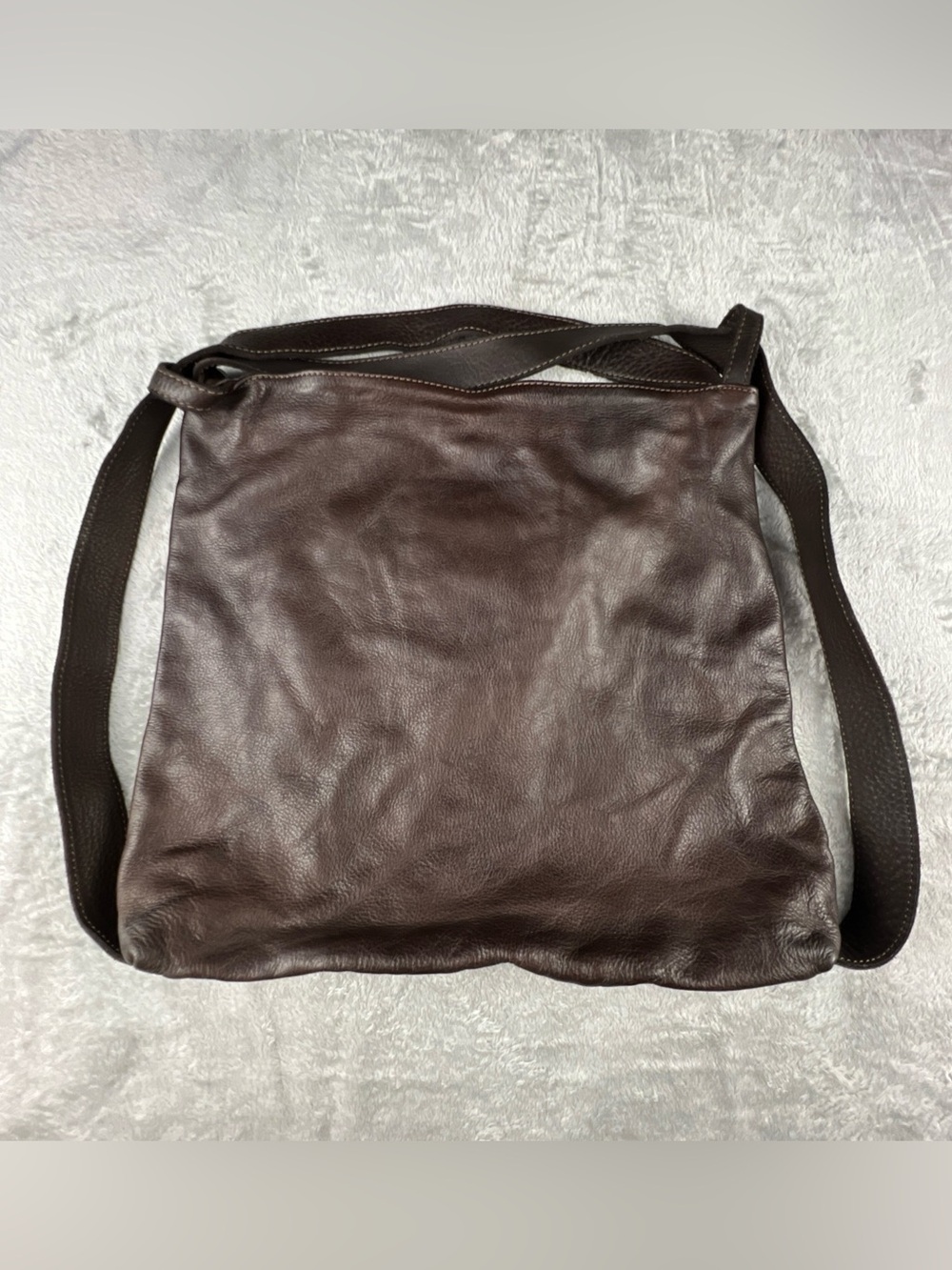 Vera Pelle Italian Leather Backpack Purse Dark Brown Capsule Italy Convertible